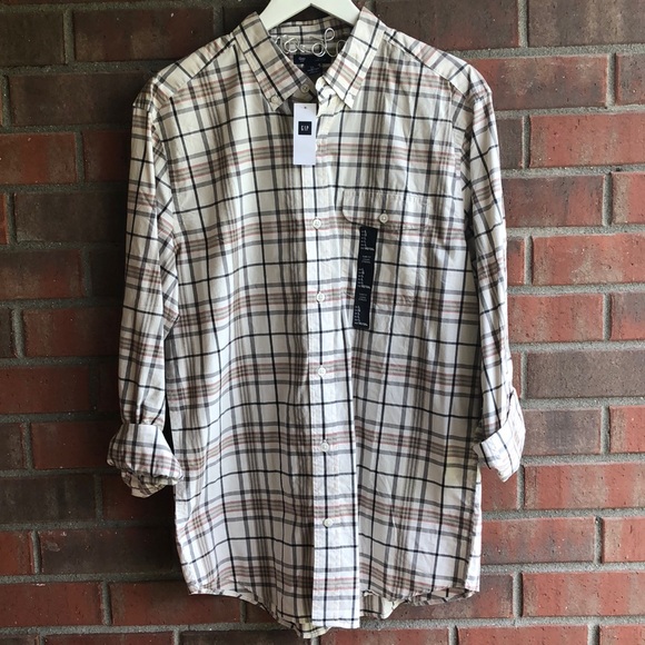 GAP Other - Gap | Men’s Plaid Button Down Shirt Slim Fit NWT L